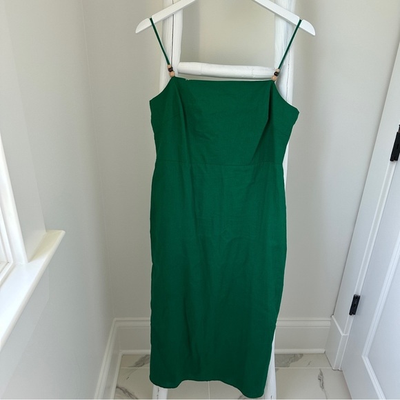 white midi ruched dress White Strapless Ruched Midi Dress
